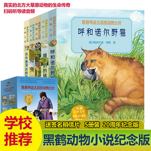 【新华文轩】黑鹤亲近大自然动物小说獾母兔呼和诺尔野猫乌尔逊河边的狼喝牛奶的猪课外阅读书籍二三四五六课外阅读书格日勒其木格