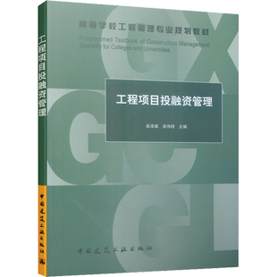 工程项目投融资管理 吴越恺著 室内设计书籍入门自学土木工程设计建筑材料鲁班书毕业作品设计bim书籍专业技术人员继续教育书籍