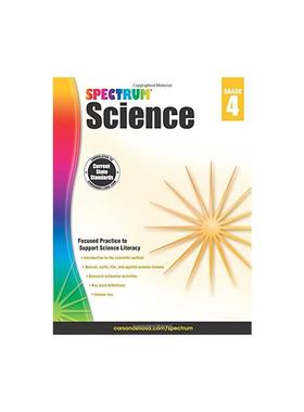 Spectrum 科学，4年级 Spectrum Science, Grade 4 进口书 英文原版书籍 外版书 经典畅销书籍阅读新华正版