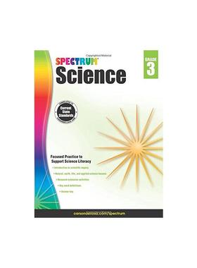 Spectrum 科学，3年级 Spectrum Science, Grade 3 进口书 英文原版书籍 外版书 经典畅销书籍阅读新华正版