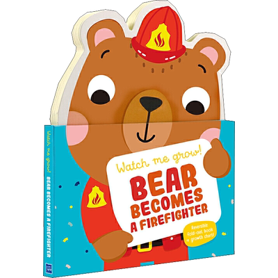 小熊身高书Bear Becomes a Firefighter 小熊身高书原版引进