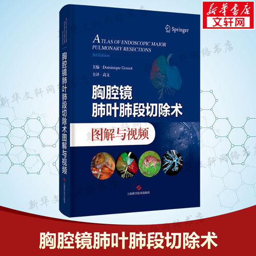 胸腔镜肺叶肺段切除术图解与视频 正版书籍 新华书店旗舰店文轩官网 上海科学技术出版社