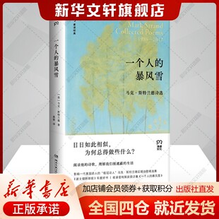 【新华文轩】一个人的暴风雪 (美)马克·斯特兰德 正版书籍小说畅销书 新华书店旗舰店文轩官网 湖南文艺出版社
