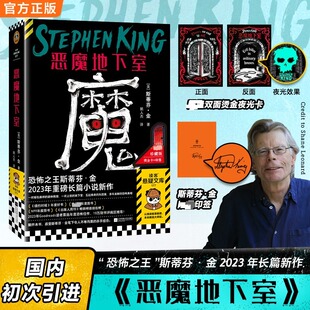 【印签版+赠双面烫金夜光卡】恶魔地下室 恐怖之王斯蒂芬·金2023年长篇新作国内初次引进 恐怖惊悚悬疑超自然预知长篇小说正版书