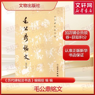 毛公鼎铭文 西周金文篆书 历代碑帖法书选经典碑帖书法临摹字卡书法入门 正版书籍 新华书店旗舰店文物出版社