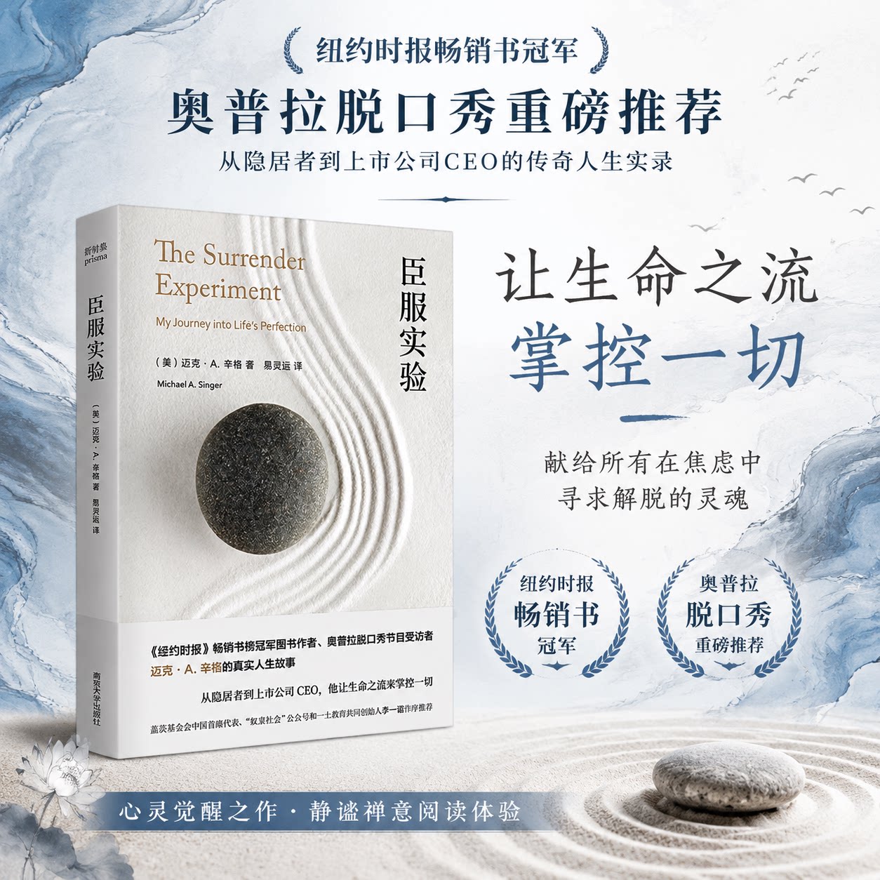 臣服实验正版 迈克尔辛格 从隐居者到上市公司CEO的人生智慧与修养 清醒的活 不羁的灵魂作者 迈克A辛格自传 畅销书成功励志非原版图片