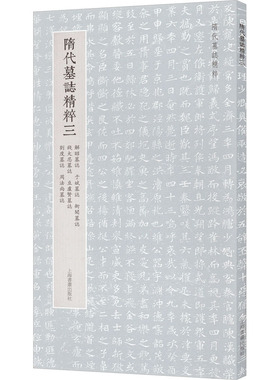 【新华文轩】隋代墓志精粹3 解昭墓志 于斌墓志 衙闻墓志 钱大忍墓志 豆卢贤墓志 刘度墓志 周法尚墓志