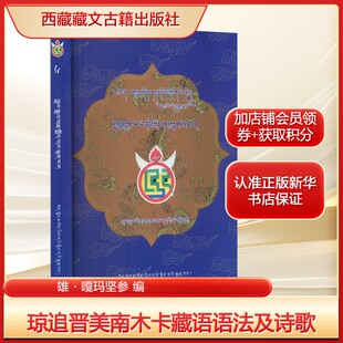 琼追晋美南木卡藏语语法及诗歌雄·嘎玛坚参 编诗歌文学西藏藏文古籍出版社新华文轩旗舰正版