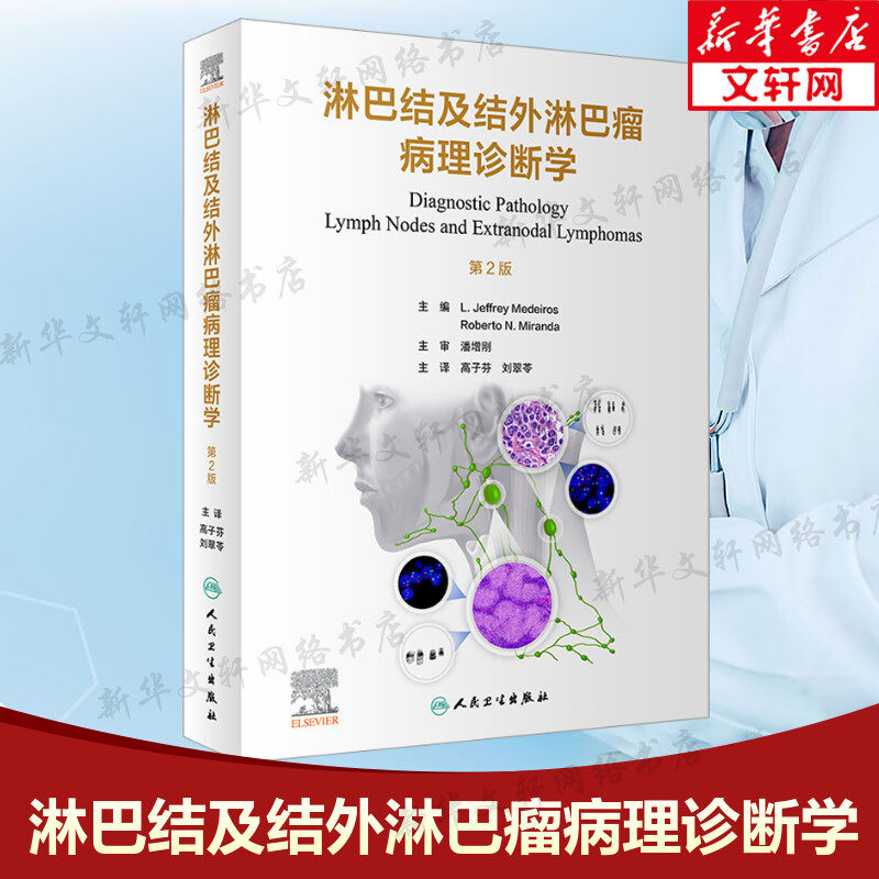 淋巴结及结外淋巴瘤病理诊断学 第2版第二版 淋巴结及结外淋巴瘤的良性及恶性病变皮肤弥漫大B细胞淋巴医学书籍人民卫生出版社正版