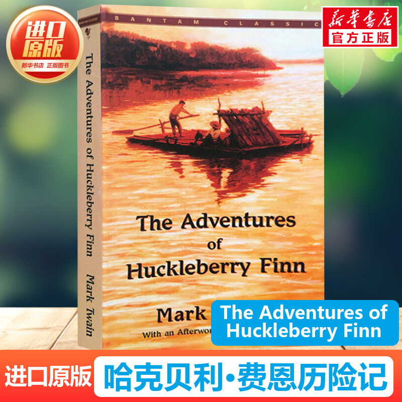 哈克贝利费恩历险记 马克吐温著The Adventures of Huckleberry Finn进口原版英文小说世界文学名著故事书汤姆索亚历险记续集正版 书籍/杂志/报纸 原版其它 原图主图