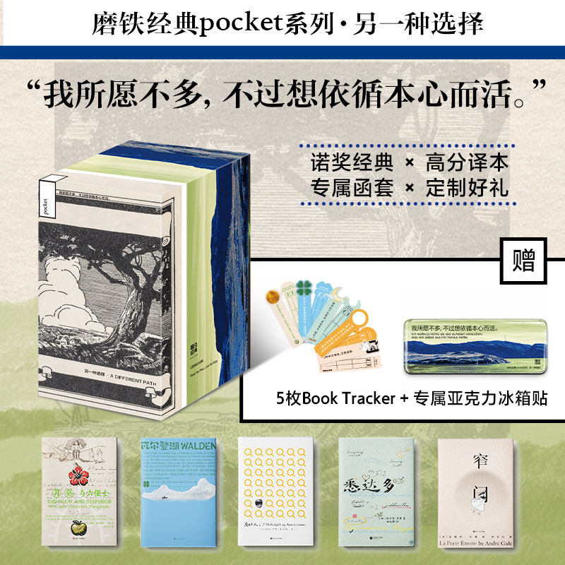 磨铁经典pocket系列:另一种选择/她们 简爱包法利夫人傲慢与偏见一间自己的房间 瓦尔登湖局外人悉达多月亮与六便士窄门 经典小说