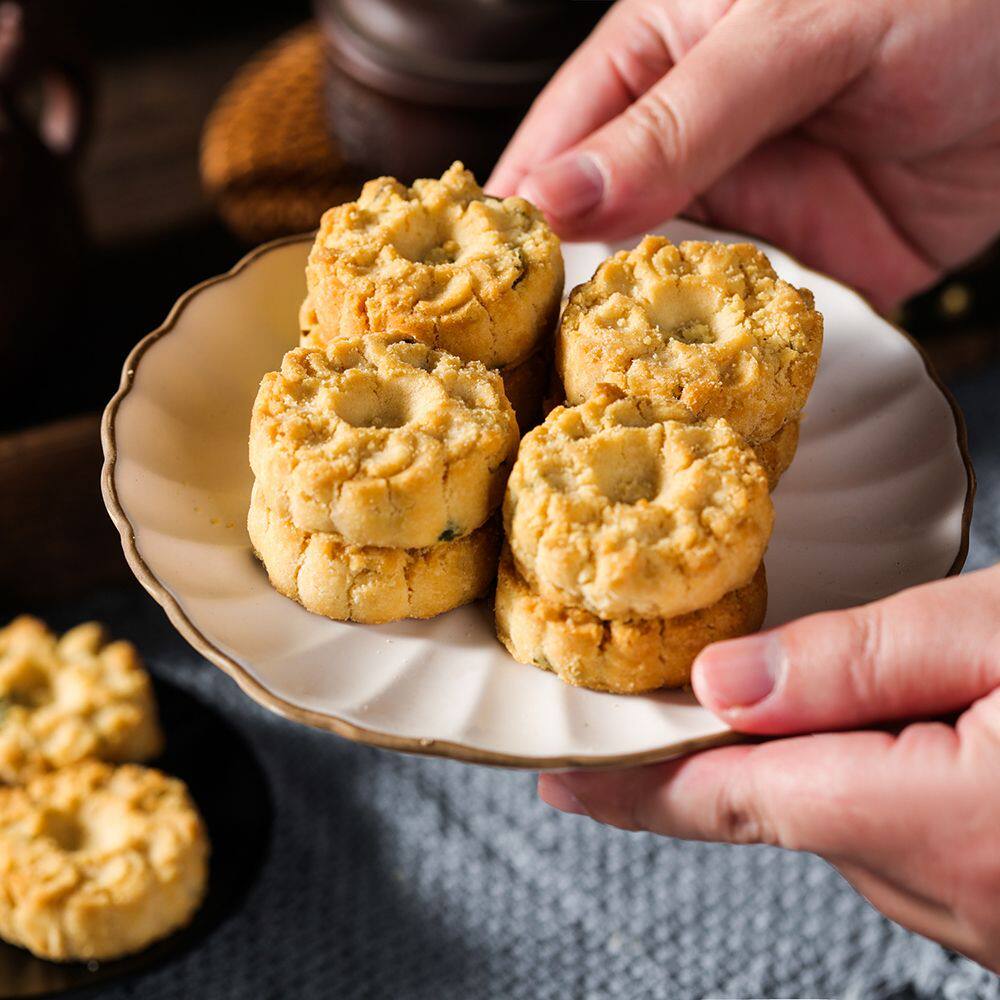 宁波特产荣昌记葱油桃酥老式酥饼手工小桃酥糕点饼干零食点心袋装