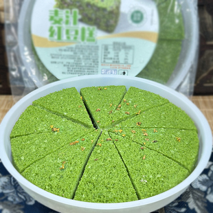 麦汁红豆糕350g松糕青麦糕糯米糕营养早餐酒店特色点心新传统糕点