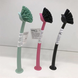 宜家林妮格洗盘刷厨房洗锅刷清洁刷不粘锅硬毛长柄小刷子家用刷子