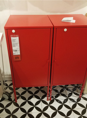 利克胡储物组合餐具柜橱柜收纳柜餐边柜红色(140x82cm)国内代购