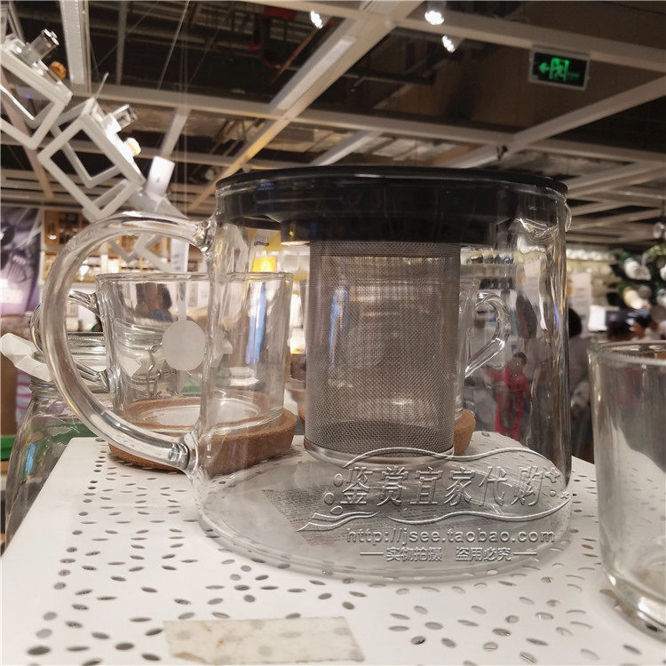 鉴赏宜家 IKEA 利克里希 茶壶(0.6-1.5公升 玻璃)国内代购