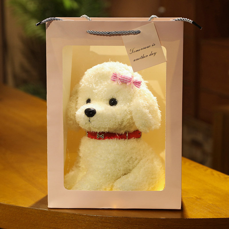 仿真泰迪犬公仔棕色小狗狗玩偶毛绒宠物陪玩伴侣女孩安抚娃娃,玩具/童车/益智/积木/模型,仿真/动物玩偶,淘宝优惠券,粉丝福利购,淘宝优惠卷