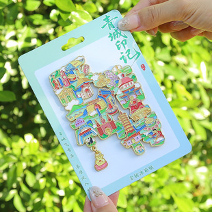 呼和浩特字绘金属冰箱贴 内蒙古创意冰箱装饰青城景区旅游纪念品