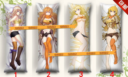 RWBY动漫抱枕 Yang Xiao Long阳小龙等身长抱枕靠垫 枕头枕套定制