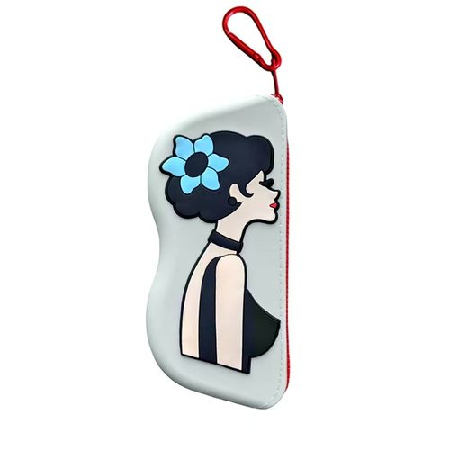 可挂便携硅胶防水防尘眼镜收纳盒