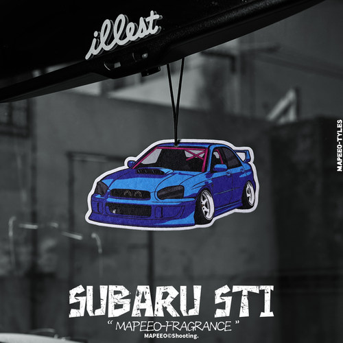 斯巴鲁翼豹sti车载香片JDM改装车挂式香水卡通汽车香水汽车香薰