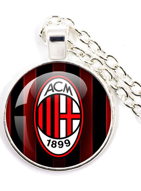 2026美加墨足球队徽logo项链豪门俱乐部时光宝石吊坠款项饰