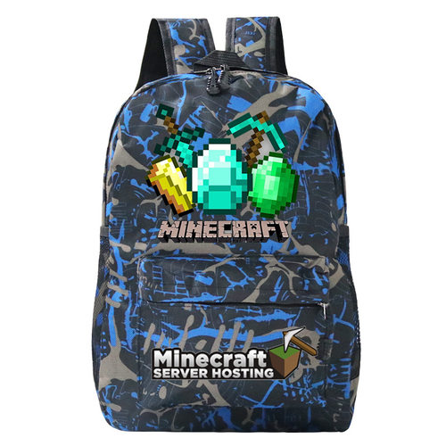 MINECRAFT我的世界游戏周边印花双肩包跨境热卖中小学生休闲书包