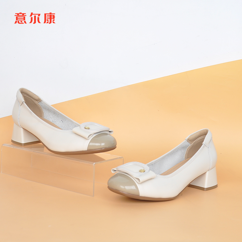意尔康法式绝美小跟鞋