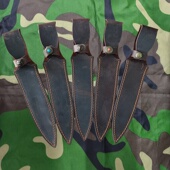 牛皮刀套刀鞘保护套双刃剑套户外刀壳剑皮套真皮刀鞘 通用款 包邮