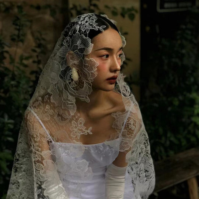 cheli丘林森系主婚纱头纱