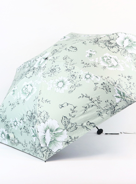 台湾彩虹屋五折超轻小折叠晴雨两用雨伞女防晒防紫外线遮阳太阳伞