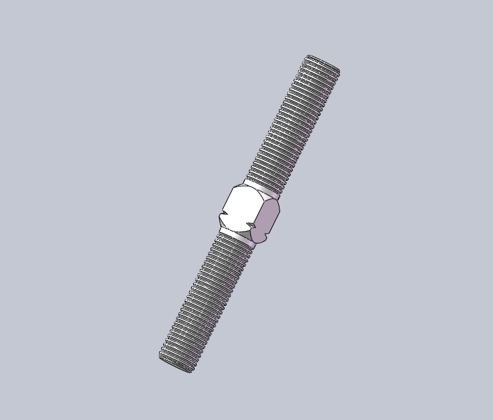 订做 模型车用正反牙钛合金拉杆turnbuckle m8x70  gr5