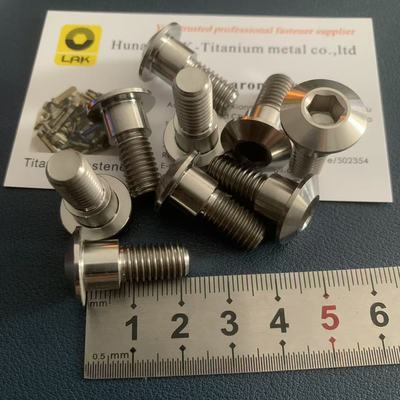 订做 伞头UFO内六角钛合金刹车盘固定螺丝 M8x21 台阶10x7 伞头16