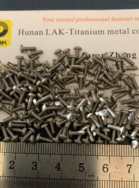 模型用 圆头内六角1.5纯钛螺丝 M2x4 6 10 12 16 Gr2