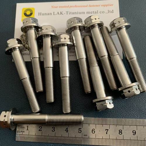 钛合金细牙法兰面螺栓M8x1.0