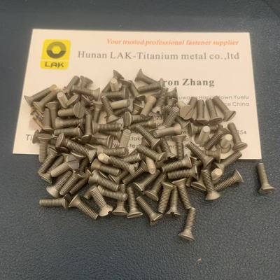 工业用 沉头一字槽纯钛螺丝 M3x10 DIN963 Gr2