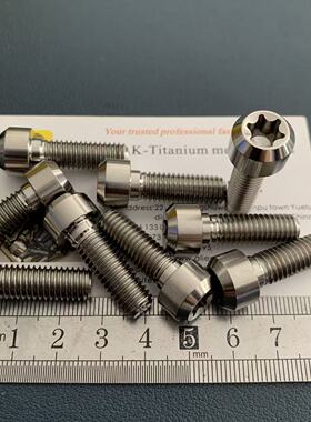 圆柱头内梅花T45钛合金螺丝螺栓 M8x10 12 18 22 28 32 100 Gr5