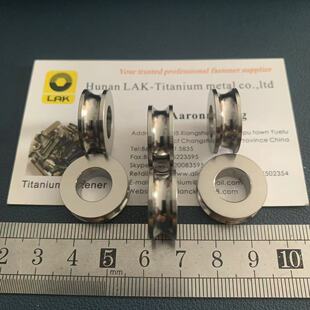 订做 10mm 厚5 摩托车卡钳增高垫钛合金加厚平垫片 M10x19.5