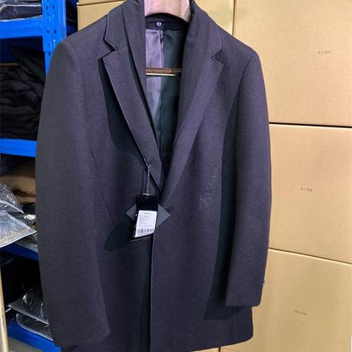 秋冬款男士时尚中长款毛呢大衣