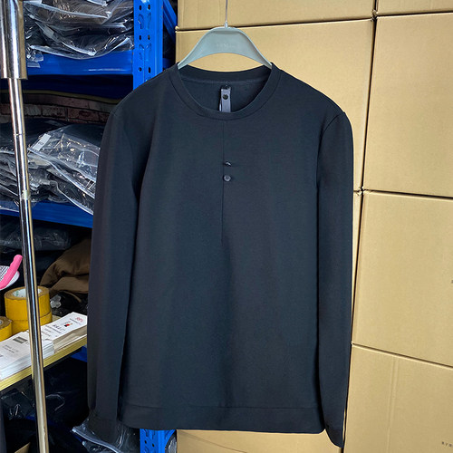 厂家直供长袖T恤商务休闲中青年