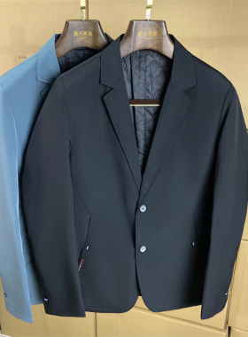 春秋薄棉西装外套男装商务休闲单西上班通勤西服上衣D21