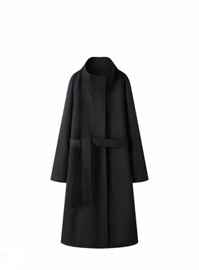 洋气新款英伦慵懒风意式复古风衣显高垂感极简风衣外套