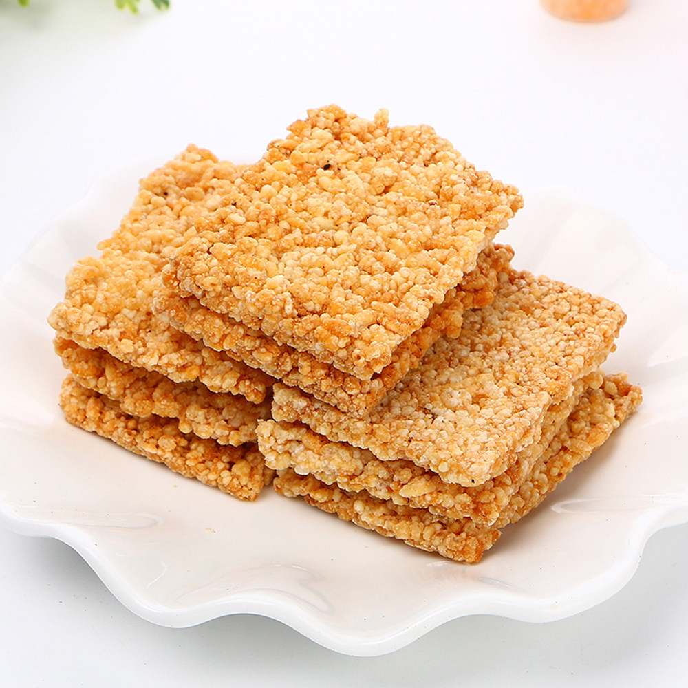 老香斋咸味锅巴网红小吃休闲零食品上海特产传统糕点美食500g包邮