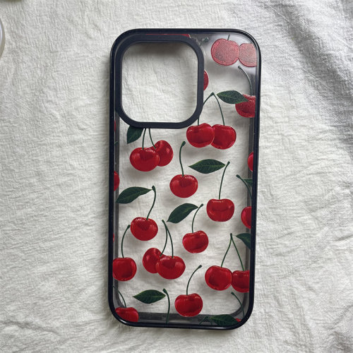 iPhone16Promax樱桃亚克力手机壳