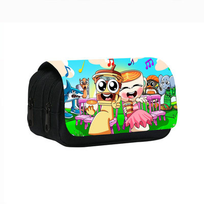 山海经Italian Brainrot双层笔袋 节奏盒子Sprunki音乐游戏文具袋