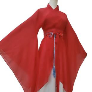 新款古典舞服装古风红色书简舞飘逸新款纱衣练功服年会喜庆表演服