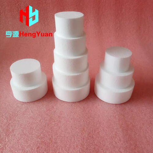 幼教DIY手工材料泡沫圆柱教学体 三角形蛋糕模型保丽龙圆环甜甜圈