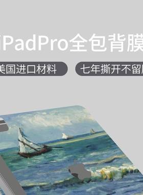适用iPad贴纸防指纹苹果平板电脑贴膜新款iPad Pro11/13/10.9保护平板mini6/air6/5图案背膜彩色2022/2024