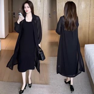 长款防晒衣女夏2025新款仙女外搭时尚防晒衫百搭过膝薄款开衫外套