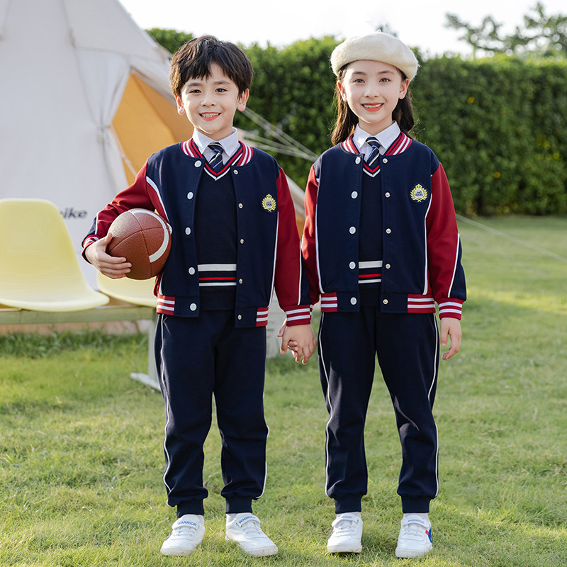 英伦学院风棒球服校服套装小学生校服/园服